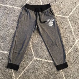 Girls Justice Capri, size 7, gray, has pockets